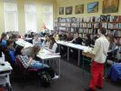 Warsztaty prowadzone przez bajarki Łowcy Słów dla uczniów klasy 2 ZSOiT