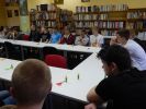 Warsztaty prowadzone przez bajarki Łowcy Słów dla uczniów klasy 2 ZSOiT