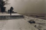 Ustka zimą na starej fotografii