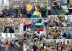 kolaż zdjęć z lekcji bibliotecznych dla przedszkolaków