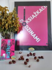 Zdjęcie przedstawia książkę i plakat