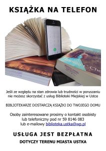 Książka na telefon plakat