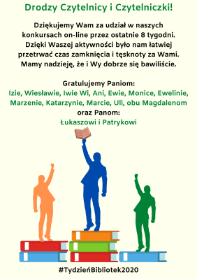 Nagrodzeni w on-linowych konkursach organizowanych w czasie akcji #zostanwdomu