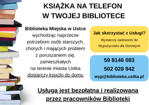 Książka na telefon plakat