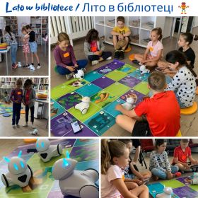 Zdjęcie dzieci podczas warsztatów z programowania robotów Photon
