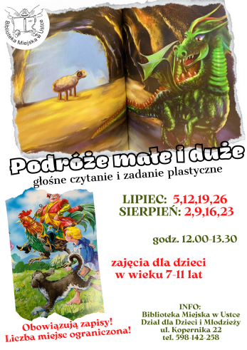 plakat promujący spotkania wtorkowe w wakacje