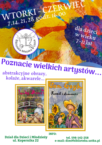 plakat promujący spotkania wtorkowe w maju