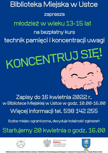 infografika do kursu koncentracji uwagi i technik pamięci