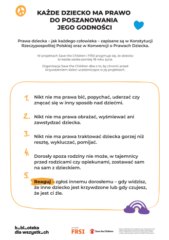 Bezpieczenstwo maloletnich - infografika