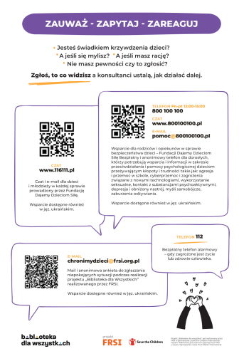 Bezpieczenstwo maloletnich - infografika