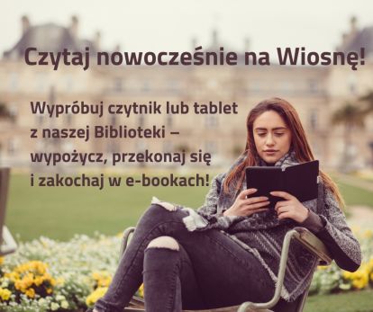Infografika dotycząca usługi wypożyczenia czytników i tabletow