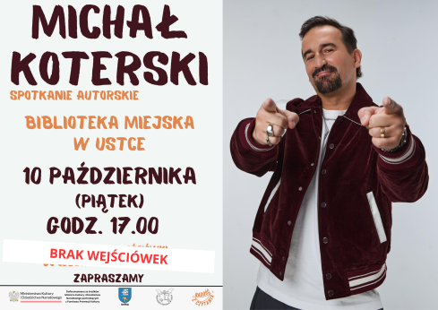 Infografika odnosnie spotkania autorskiego w ramach projektu Radosc z czytania