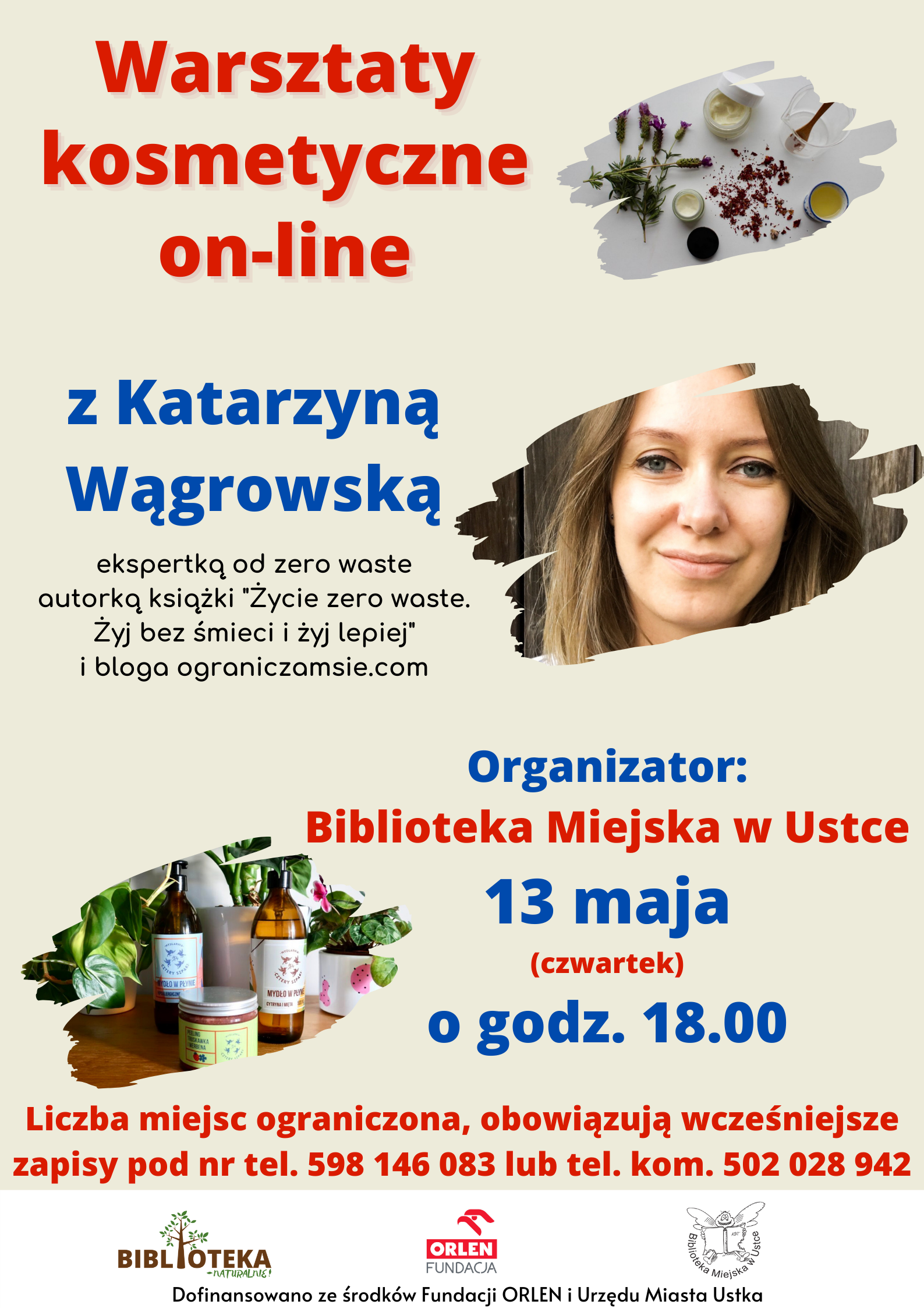Plakat odnosnie warsztatow z Katarzyna Wagrowska