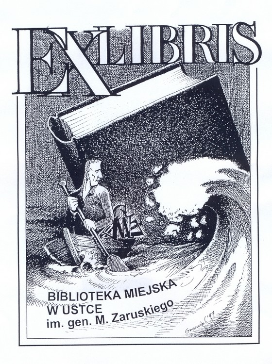 Exlibris Biblioteki Miejskiej w Ustce Exlibris Biblioteki Miejskiej w Ustce